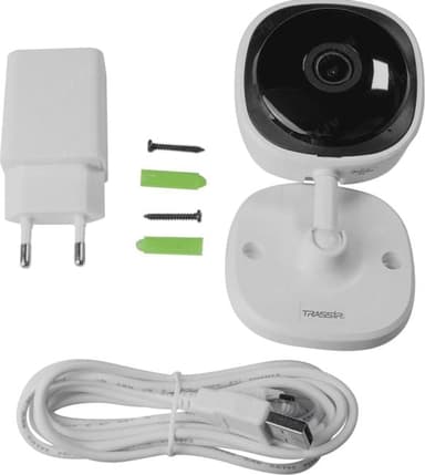 Камера видеонаблюдения IP Trassir TR-W2C1 Wi-Fi 2.8-2.8мм цв. корп.:белый (TR-W2C1 (2.8 MM))