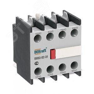 Приставка DEKraft 24106DEK контактная доп.контакты 3НО+1НЗ лицевой установки ПК-03