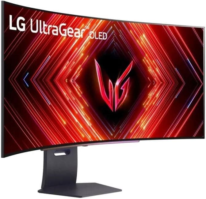 44.5" монитор LG UltraGear 45GS95QE-B (Curved OLED, 3440x1440, HDMI, DP, USB3.0 Hub)
