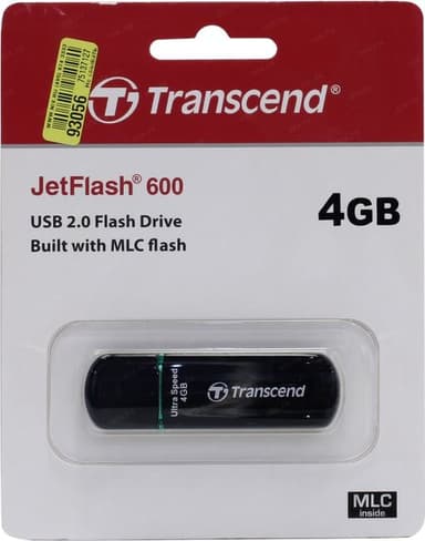 Transcend <TS4GJF600> JetFlash 600 USB2.0 Flash Drive 4Gb (RTL)