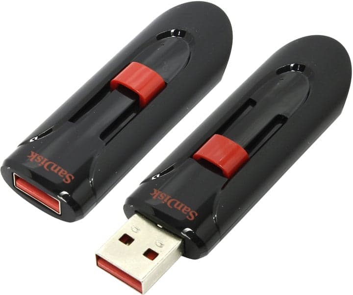 SanDisk Cruzer Glide <SDCZ60-128G-B35> USB2.0 Flash Drive 128Gb (RTL)