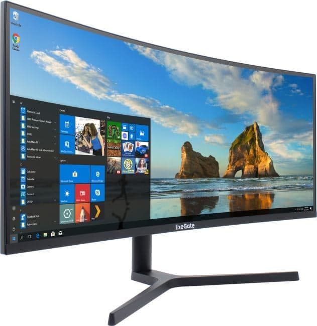 34" ЖК монитор ExeGate Combat EC3407TA (Curved LCD, 3440x1440, HDMI, DP) <EX299467RUS>