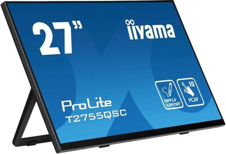 T2755QSC-B1 Монитор Iiyama 27" ProLite черный IPS LED 5ms 16:9 HDMI M/M матовая 400cd 178гр/178гр 2560x1440 75Hz DP Qu