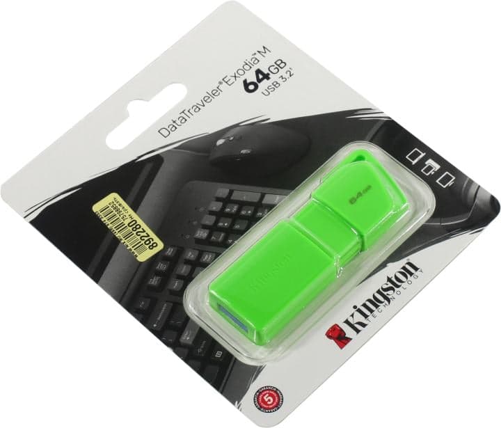 Kingston DataTraveler Exodia M <KC-U2L64-7LG> USB3.2 Flash Drive 64Gb (RTL)