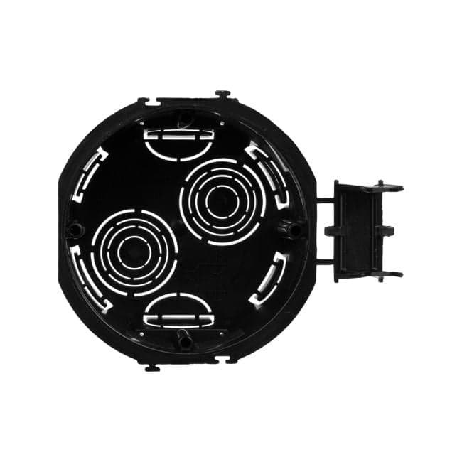 Коробка установочная DKC 59302 подрозеточная, для сплошных стен, черная, под 2 модуля, без винтов, "Avanti"