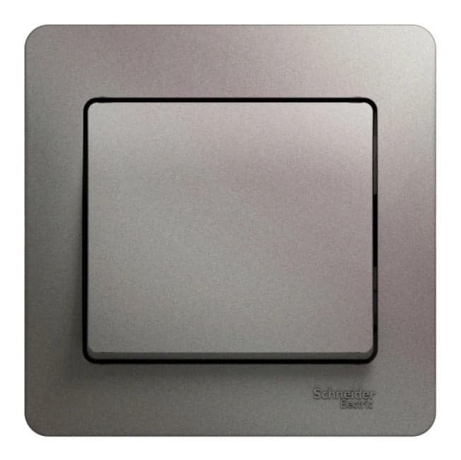 Выключатель Systeme Electric GSL001212 Glossa Платина 1-клавишный сх.1, 10AX (в сборе)