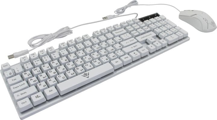 Nakatomi <KMG-2305U White> (Кл-ра, USB+Мышь 4кн, Roll, USB)