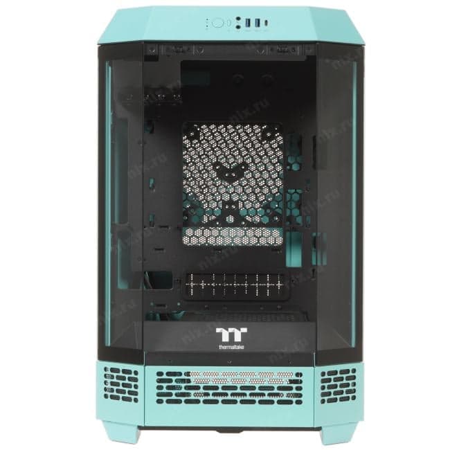 CA-1Y4-00SBWN-00 Корпус Thermaltake The Tower 300 Turquoise голубой без БП miniITX 7x120mm 5x140mm 2xUSB3.0 audio bott