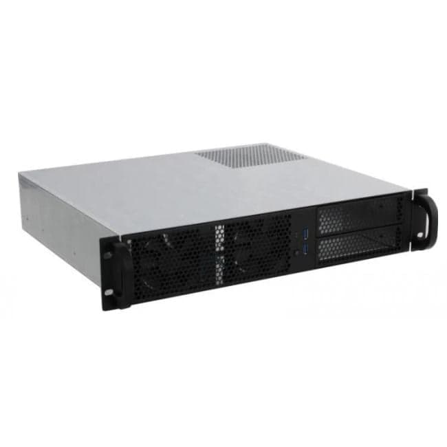 RM243-B-0 Корпус 2U Rack server case, черный, без блока питания(PS/2,mini-redundant), глубина 430мм, MB 9.6"x9.6"