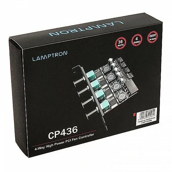 LAMP-CP436DB Панель управления вентиляторами и подсветкой Lamptron Fan Controller CP436 RGB SYNC