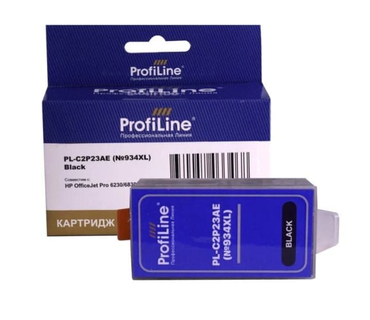 Картридж ProfiLine PL-C2P23AE_WI_BK струйный для HP OfficeJet Pro 6230/6830 с чернилами на водной основе Black 25,5 мл