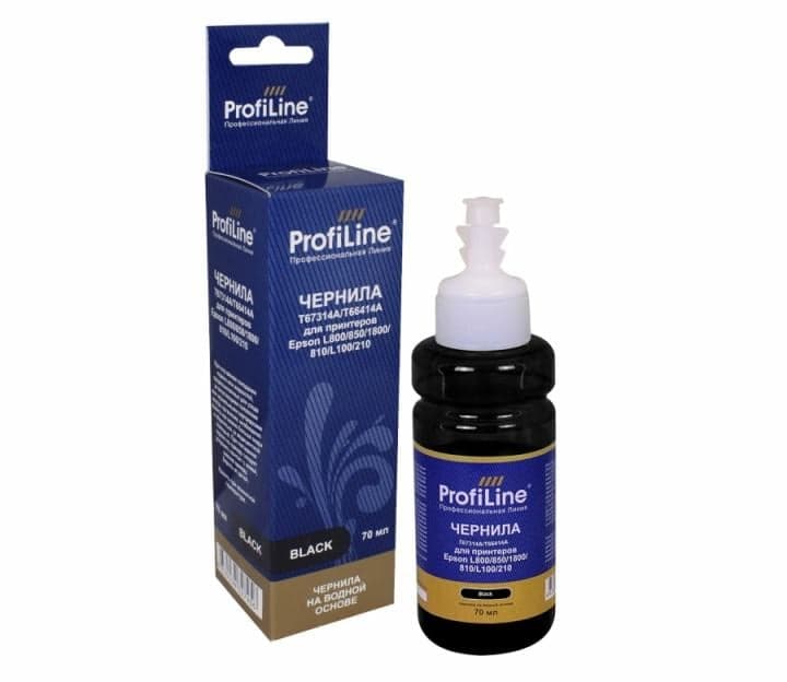 ProfiLine PL_INK_T6731_BK_70ml Чернила PL-T67314A/T66414A для принтеров Epson L100/L101/L110/L130/L200/L201/L210/L211/L