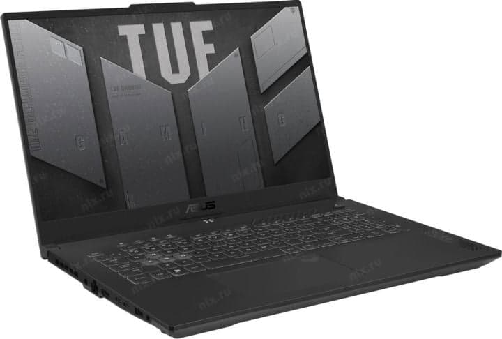 90NR0EF5-M00AX0 Ноутбук 17.3" IPS FHD ASUS FA707NUG-HX182 gray (Ryzen 7 7445HS/16Gb/512Gb SSD/4050 6Gb/noOS)