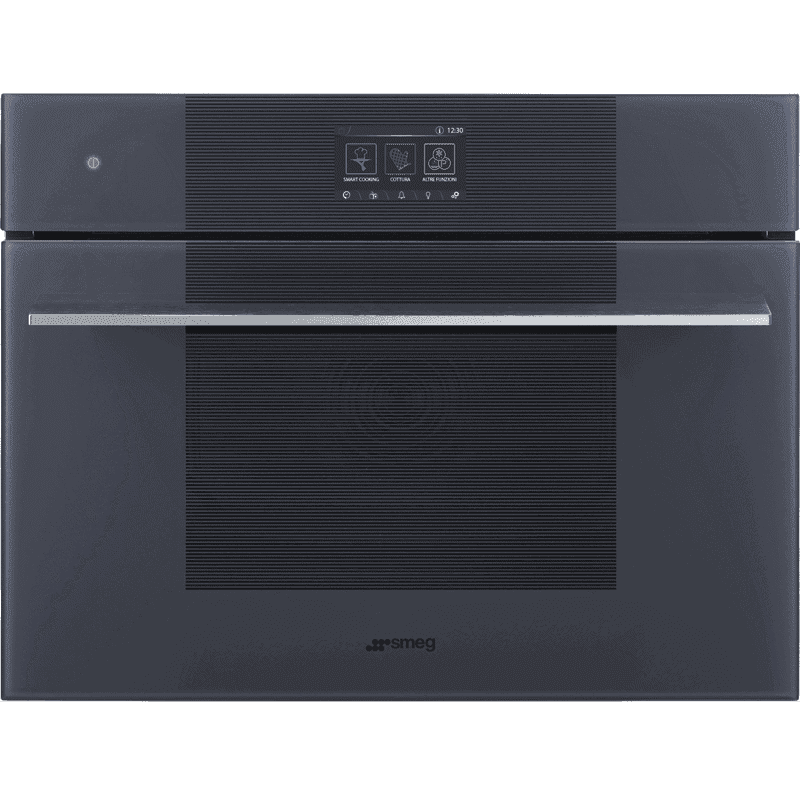 Встраиваемый духовой шкаф SMEG/ Встраиваемый духовой шкаф SMEG, высота 45 см, 25 функций, Multitech, сенсорное управление, функция пара/очистка паром, цвет серый